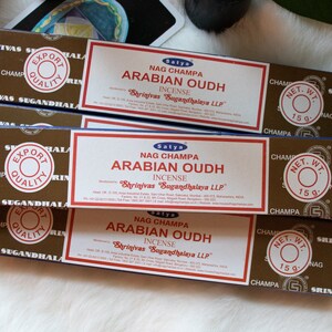 Arabian Oudh Incense Pack Authentic Satya Incense