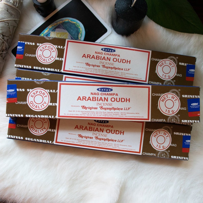Arabian Oudh Incense Pack Authentic Satya Incense