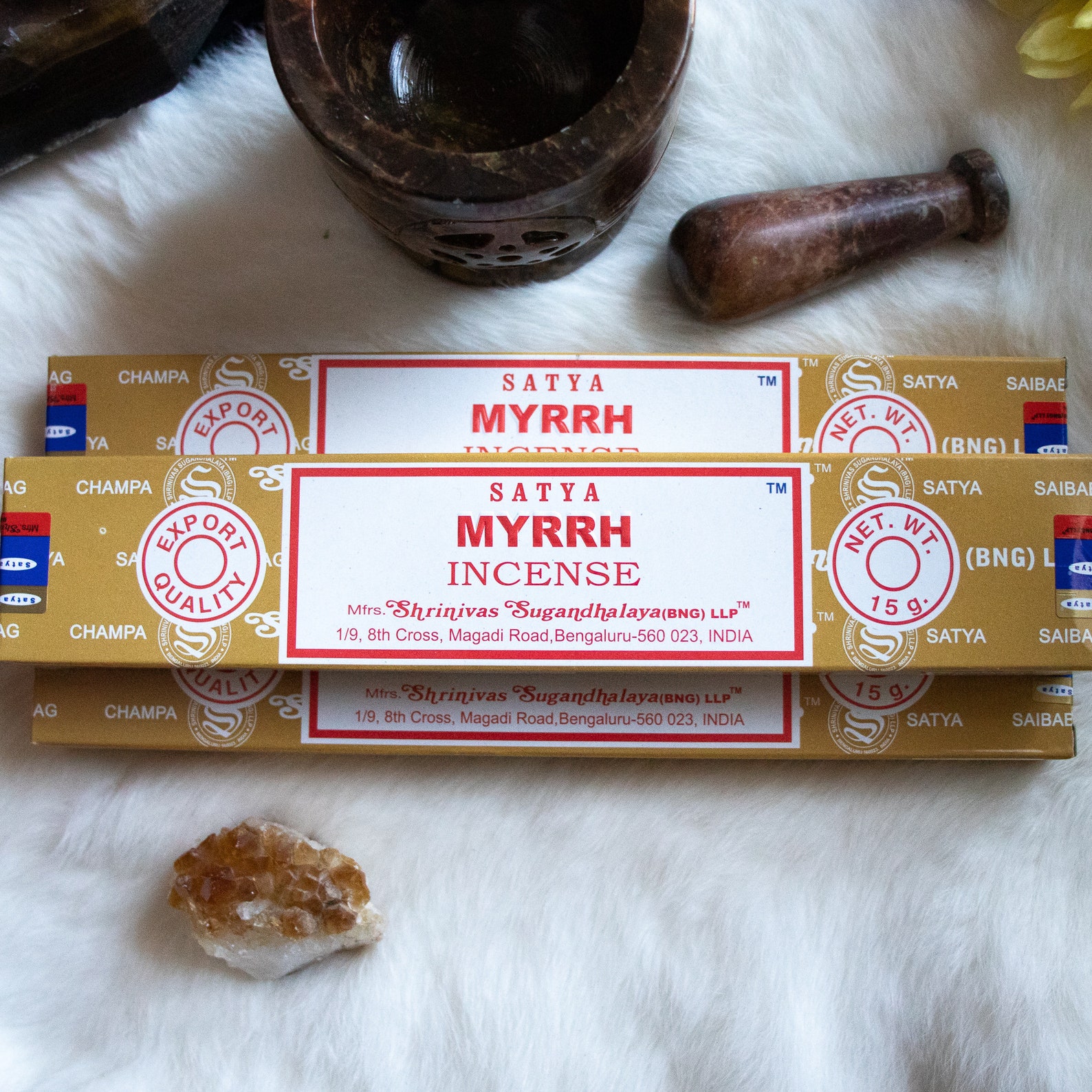 Myrrh Incense Pack Authentic Satya Incense Etsy