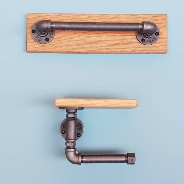 Towel Rail and Toilet Roll Holder Etsy UK