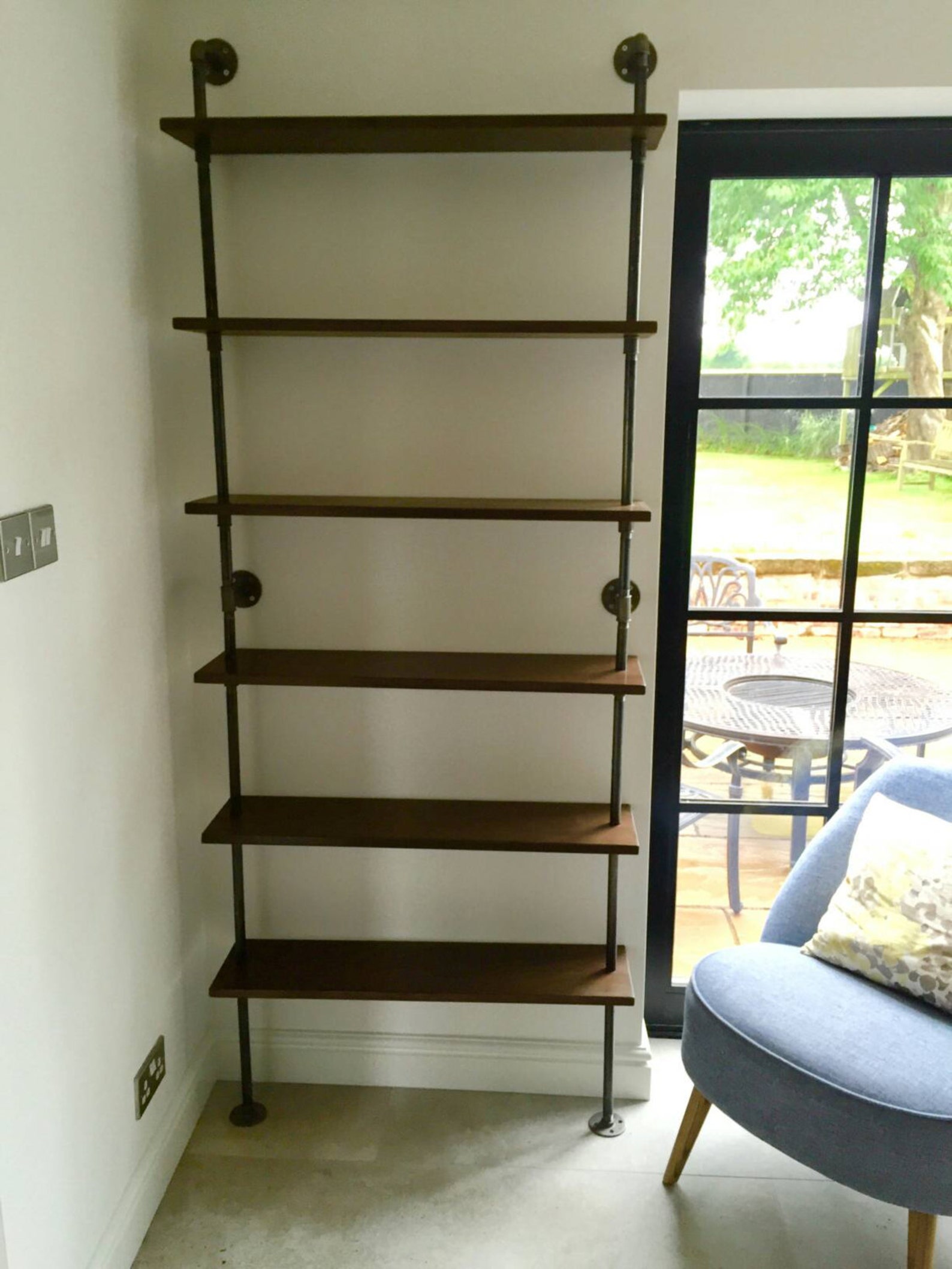 Loft Style Industrial Steel Pipe Bookcase Shelving with Etsy