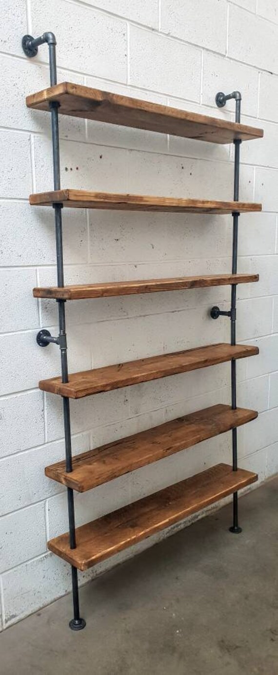 Reclaimed Scaffold Board Loft Style Industrial Steel Pipe Etsy