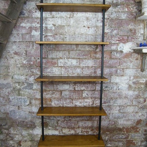 Bookcase - Bookshelves - Pipe Shelves - Gas Pipe Bookcase - Shelving - Pipe Shelving