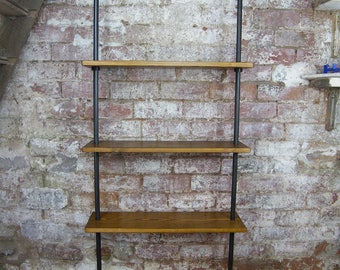 Bookcase - Bookshelves - Pipe Shelves - Gas Pipe Bookcase - Shelving - Pipe Shelving