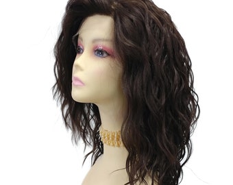 春のコレクション inch 18 Dark Heat Curly Long Highlights Copper with Brown ウィッグ・エクステ