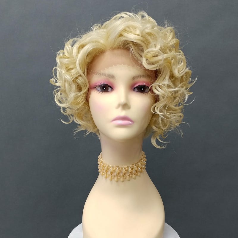 Blonde Curly Front Lace Wig Etsy blonde-curly-front-lace-wig-etsy