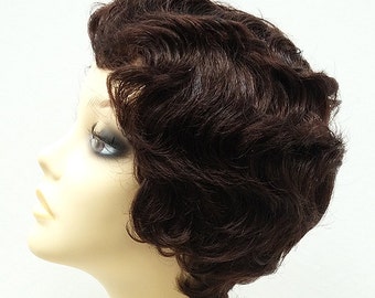 Brown 1920s wig hotsell
