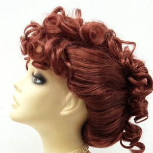 red wig updo