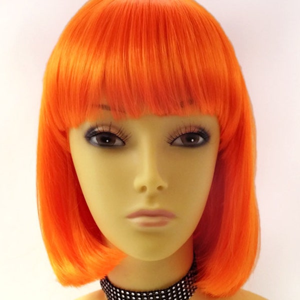 Orange Wig Etsy