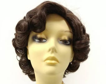 50's Style Short Brown Costume Cosplay Wig [01-2-Marilyn-6]
