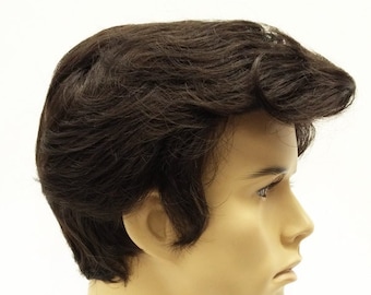 Short Dark Brown Men's Side Part Synthetic Fashion Wig [89-453B-Don-6]