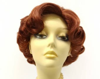 50's Style Short Bright Auburn Costume Wig Cosplay Wig [01-5-Marilyn-130]