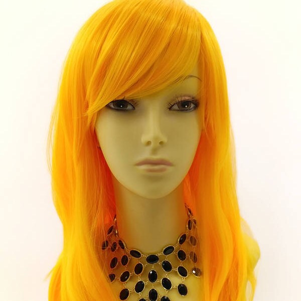 Orange Cosplay Wig Etsy