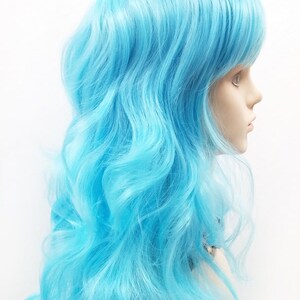 Blue wig neon discount