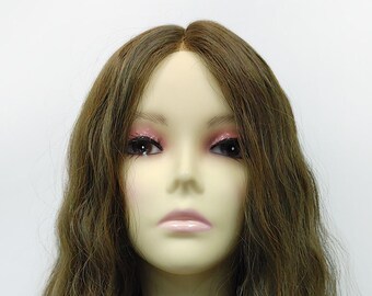 35 inch Camo Green Brown Long Deep Wave Heat Resistant Lace Front Lace Part Wig [85-437B-LFWvGodiva-Camo]
