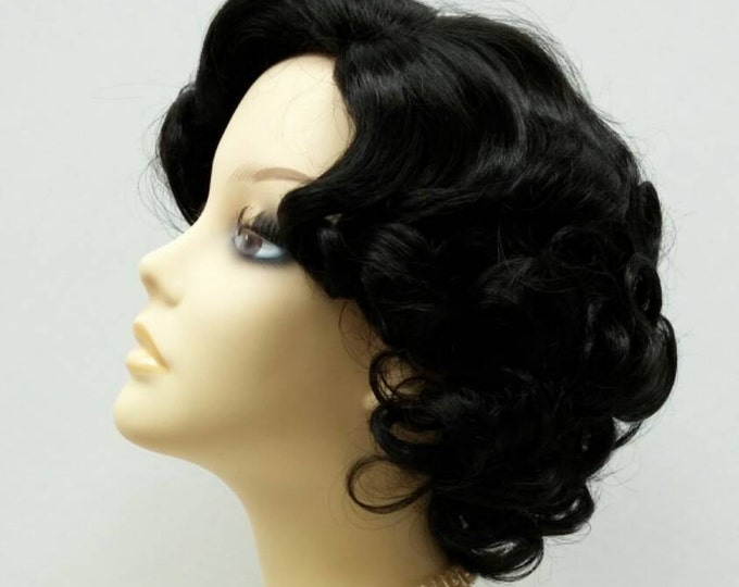 Men's Black Greaser Wig — Costume Super Center