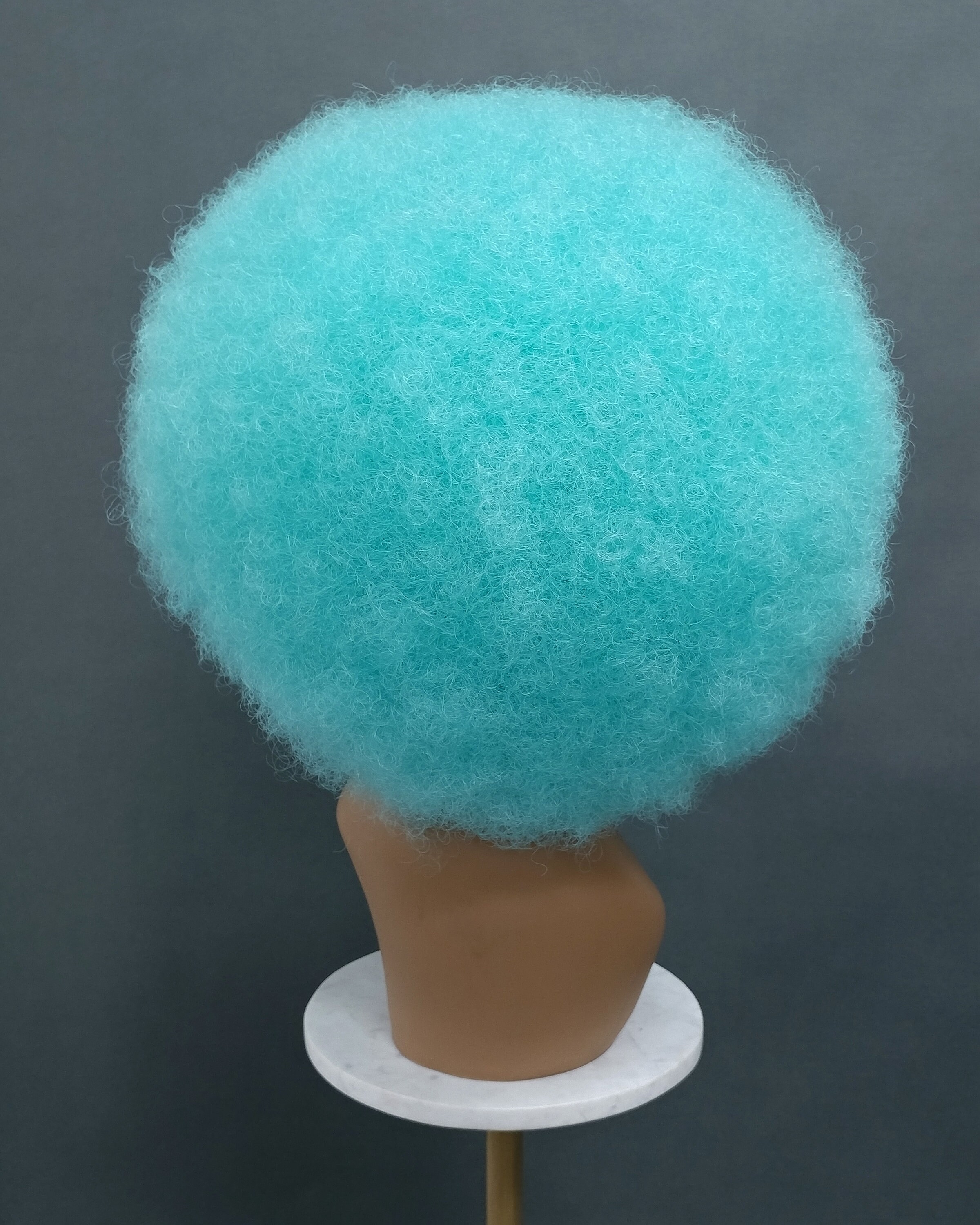Light Blue Afro Wig Amazon.com: 70s Disco Style Blue Afro Light Up Wig with LED  main image 2
