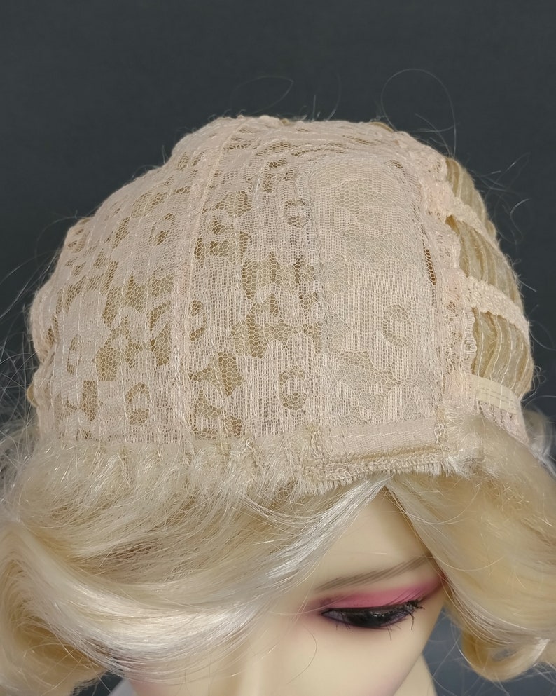 1920's Style Short Blonde Finger Wave Wig. Vintage Style Costume Wig. 02-15-Rosie-613 image 8