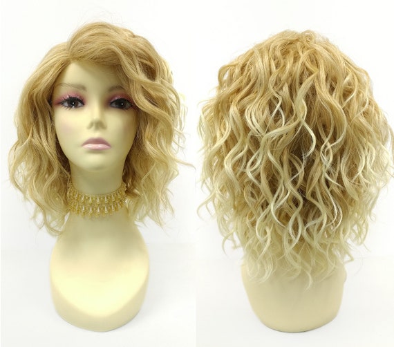 Blonde Lace Front Wavy Lob Heat Resistant Wig Curl Up Lace Front Synthetic Wig by Gabor - Best Wig Outlet main image 4