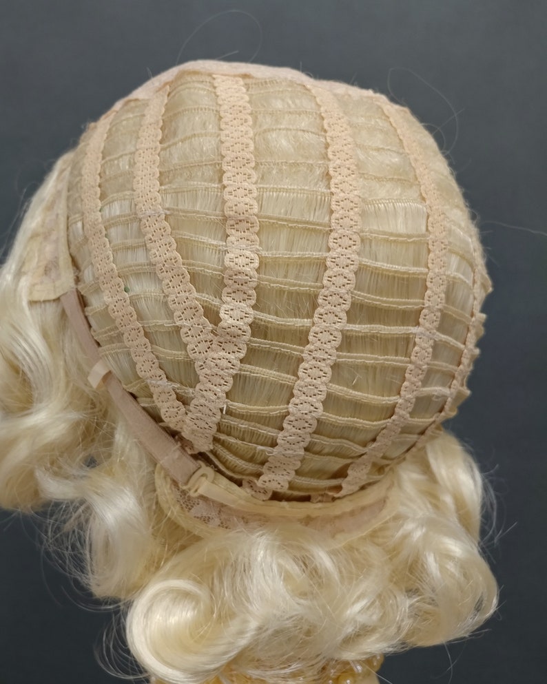 1920's Style Short Blonde Finger Wave Wig. Vintage Style Costume Wig. 02-15-Rosie-613 image 9