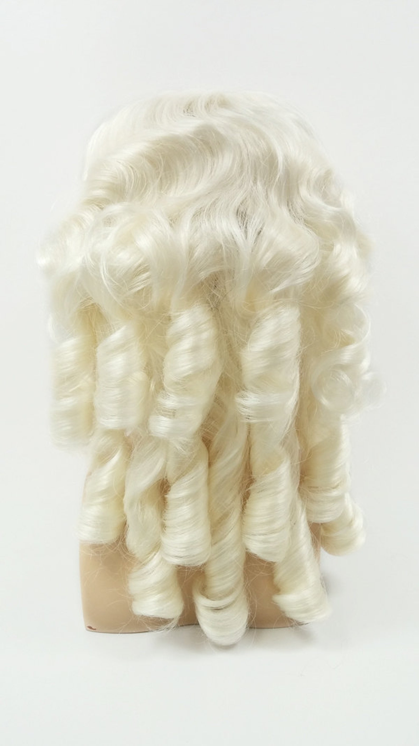 Mens Platinum Blonde Curly Colonial Costume Wig. 1700s Style - Etsy