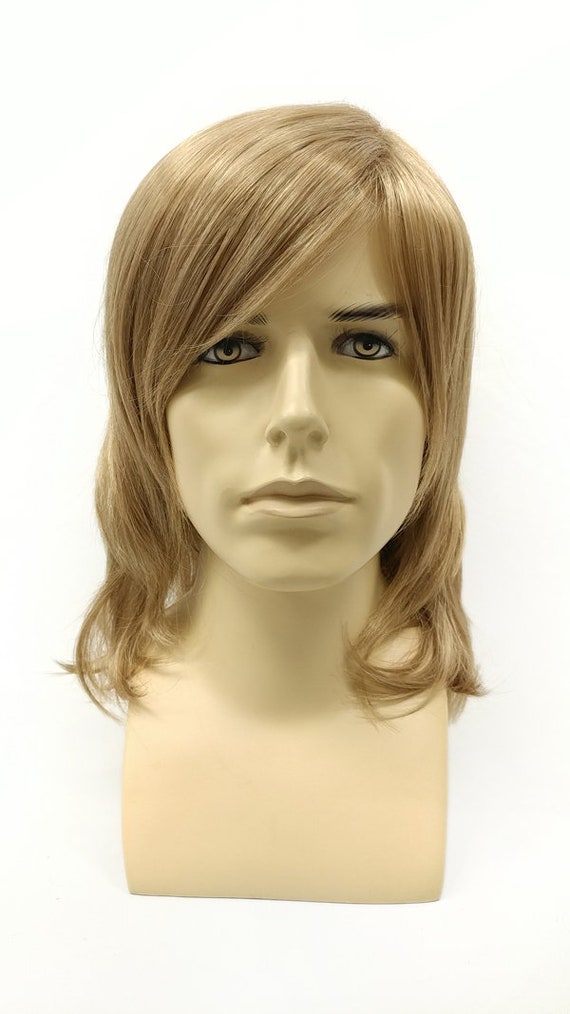 Light Strawberry Blonde Unisex Medium Length Straight Layered Etsy