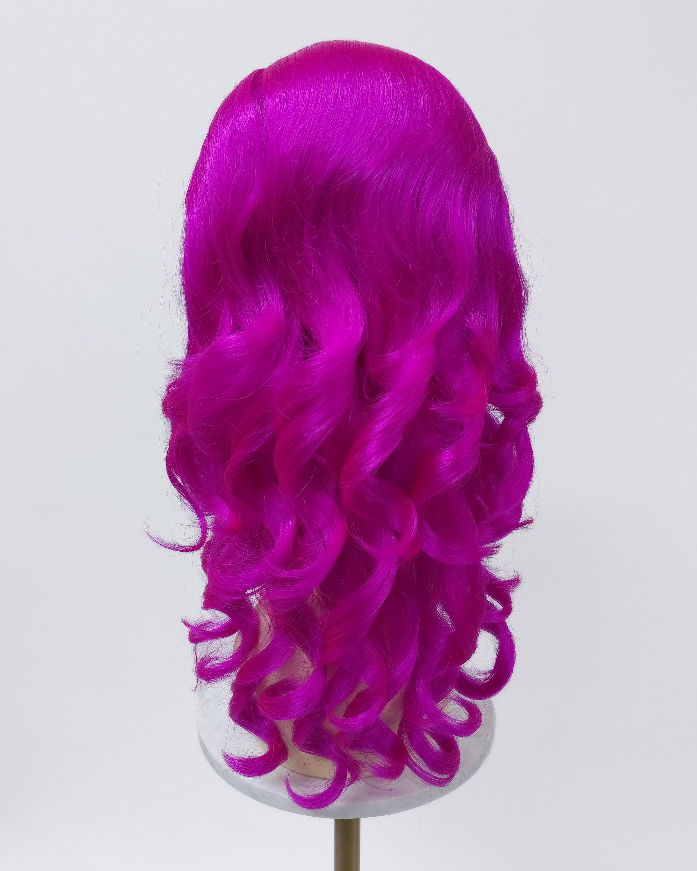 Magenta Wavy Beehive Costume Wig Hot Pink Wavy Beehive Costume Wig [22-151b-wvbeehive-hpink  main image 2