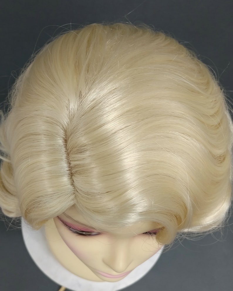 1920's Style Short Blonde Finger Wave Wig. Vintage Style Costume Wig. 02-15-Rosie-613 image 7