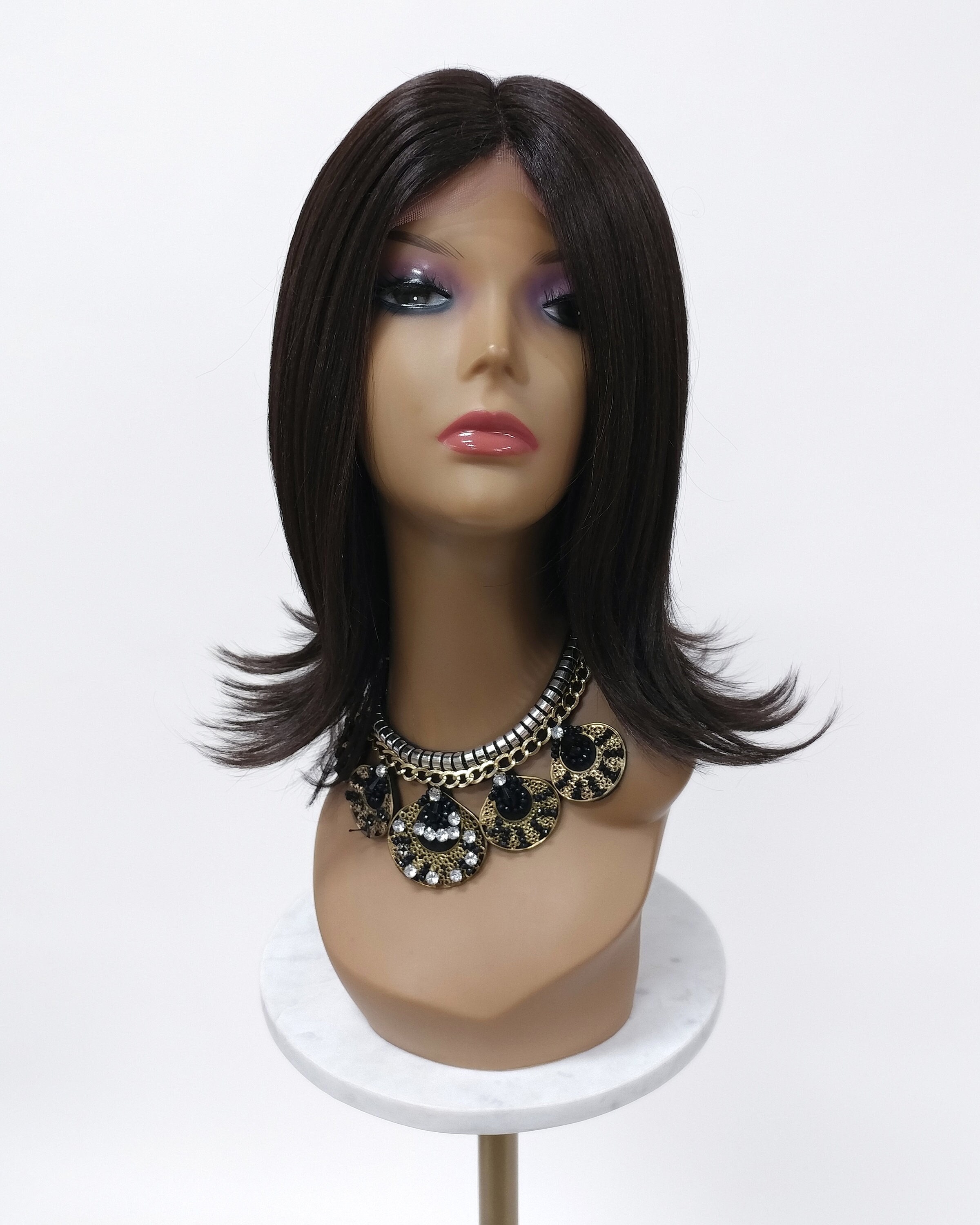 NEW #2 Straight Lace Front Wig 14” Amazon.com : Nawpum 14 Inch Straight Lace Front Wigs Human  main image 4
