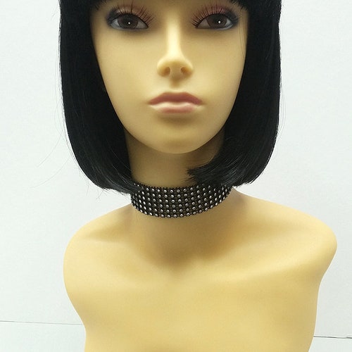 Platinum Blonde Short Bob Wig Straight With Bangs. Page Boy Etsy