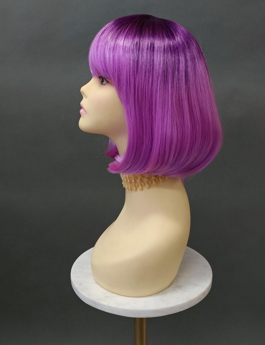 ?Purp Bang full Bob Wig? *NWT* Amazon.com: MUPUL Ombre Purple Wig Short Body Wavy Bob Wigs  main image 3
