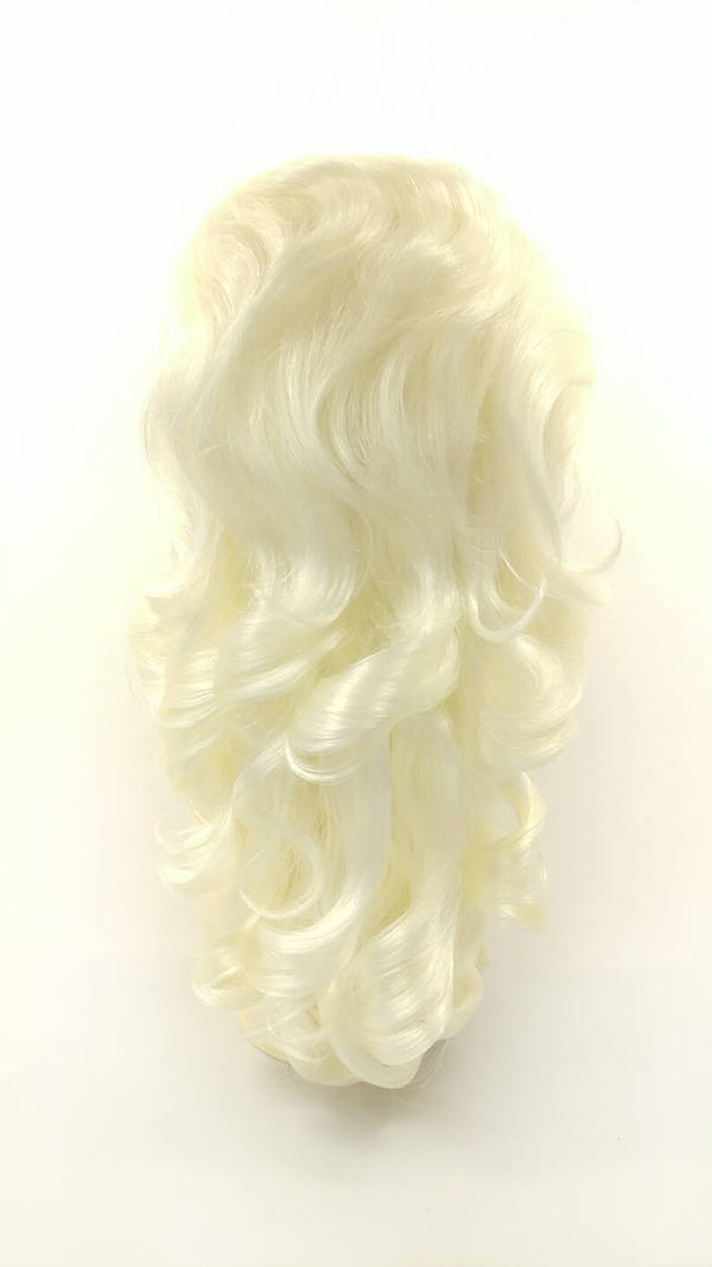 Platinum Blonde Wavy Beehive Costume Wig. - Etsy