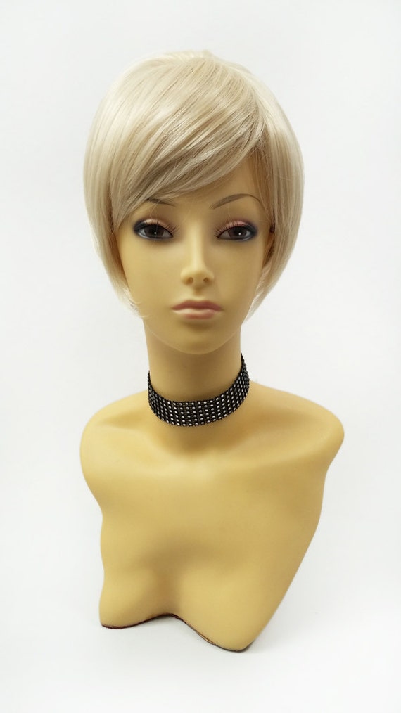 Short Light Blonde Retro Bump Wig 60s 70s Pouf Style Costume Etsy