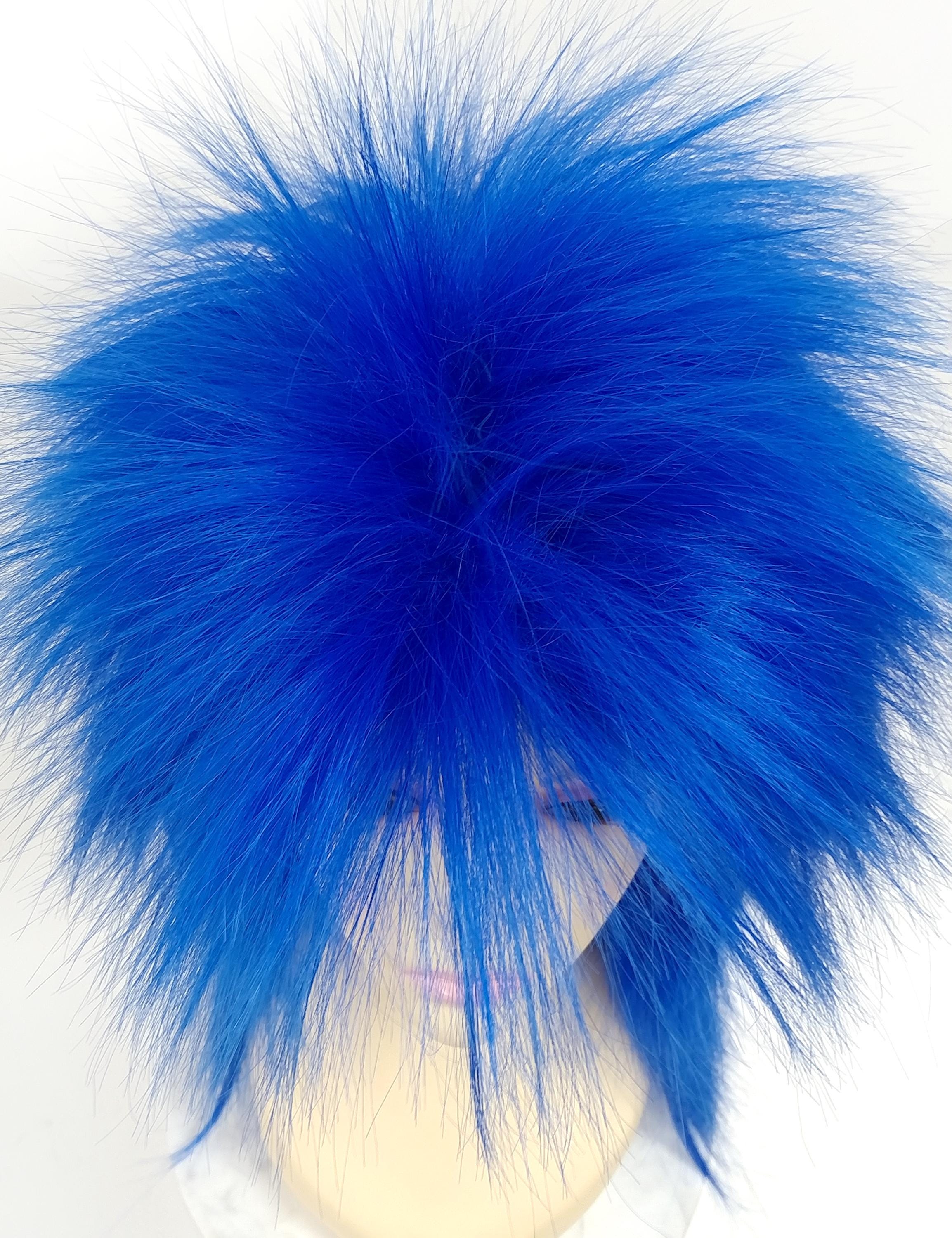 Blue Long Spiky 80s Punk Mullet Rockstar Costume Wig Punk Rock 80s Spiky Costume Wig Dark Blue Long Mullet  main image 2