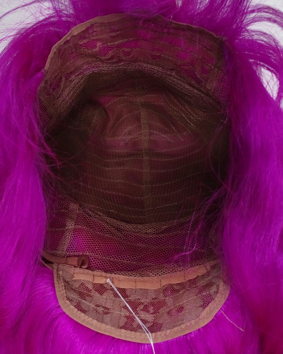 Magenta Wavy Beehive Costume Wig Hot Pink Wavy Beehive Costume Wig [22-151b-wvbeehive-hpink  main image 4