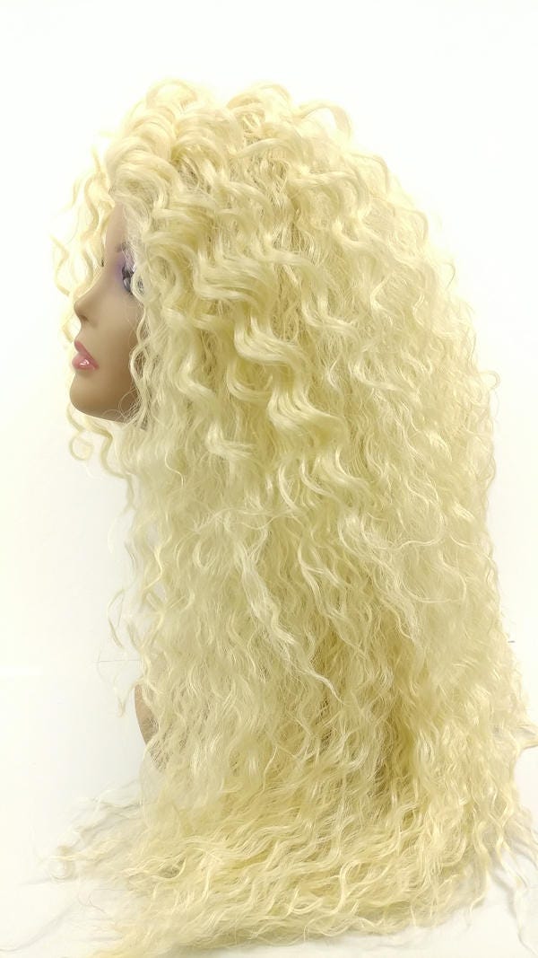 Perruque Longue Blond Clair Cuivré Méché - Synthétique - Modèle NOEMIE 27t613 - Neuf Avec Étiquettes