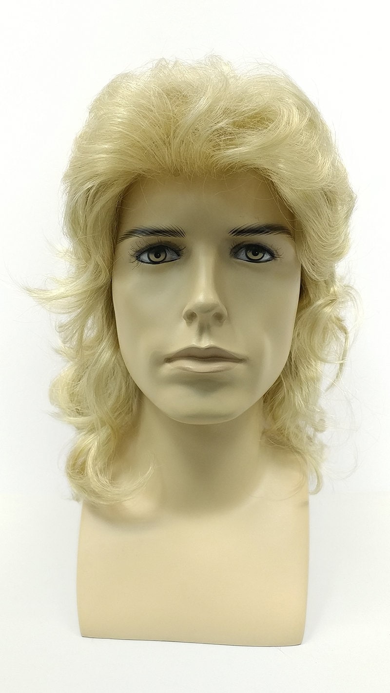 Mens Dirty Blonde Wavy Long Wig. 80s Style Mullet Brushed Back - Etsy Ireland Mens Dirty Blonde Wavy Long Wig. 80s Style Mullet Brushed Back - Etsy Ireland