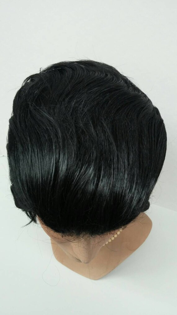 black elvis wig
