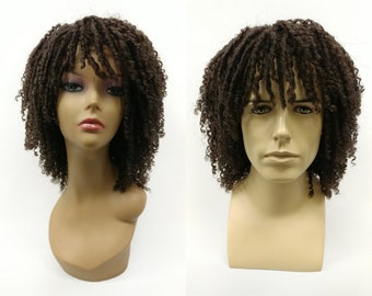 12 inch Dark Brown Dreadlocks Unisex Synthetic Fashion Wig [150-730-Cobi-4]