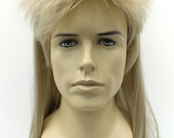 17 Inch Long Joe Dirt Style Mullet Wig. Mens Ash Blonde Mullet Wig 60 314b mullet ablonde Etsy