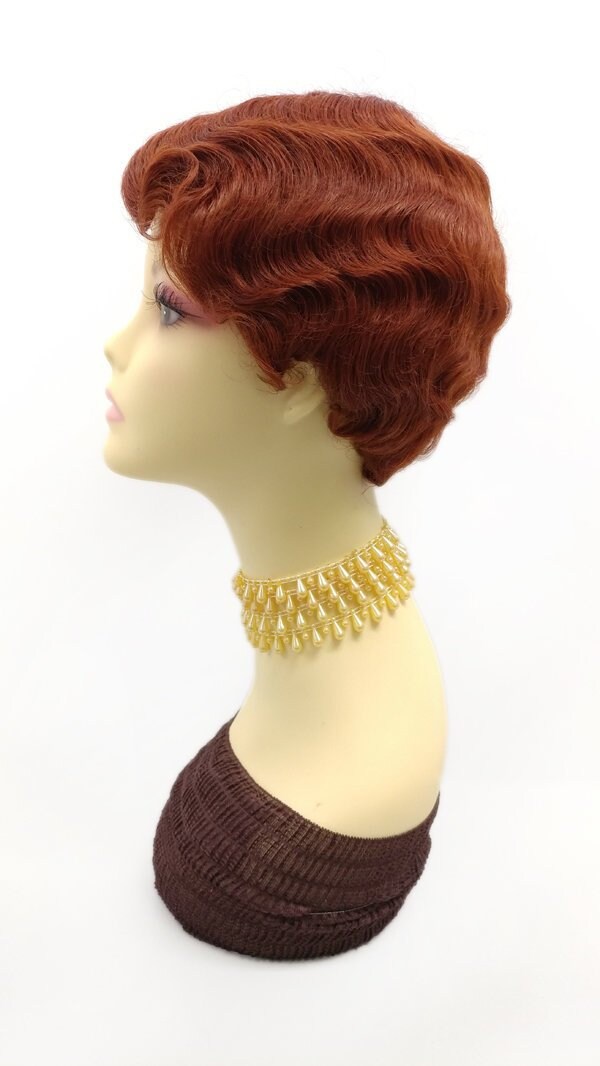 red 1920s wig
