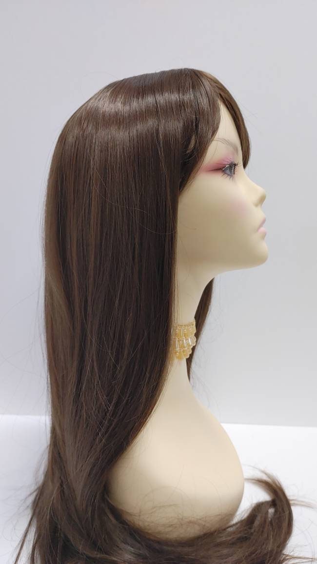 SaQina Wigs ウィッグ フィットタイプ ブラウン クリップ付き