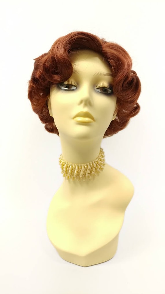 Retro Rock Wig Womens 1950s Auburn Retro Rock Wig Womens 1950s Auburn