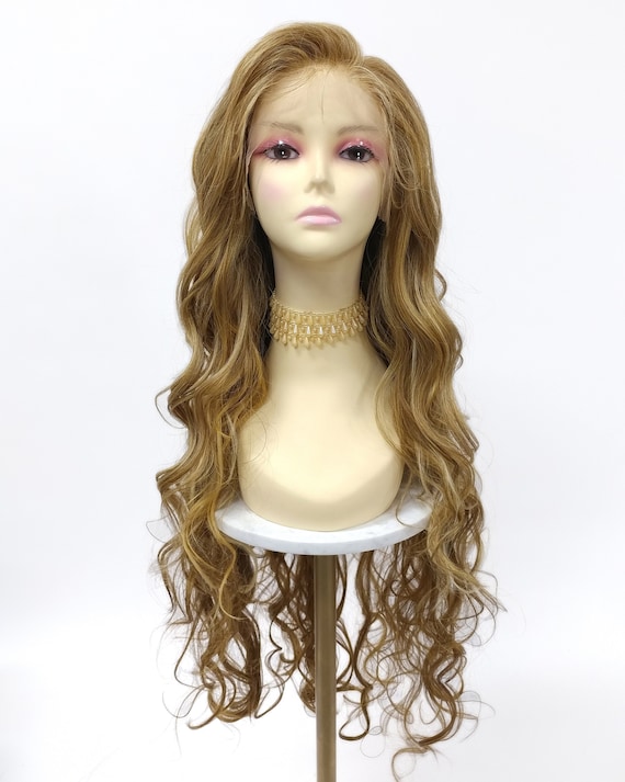 Ear-to-ear HD Deep Lace Front Long Butterscotch Light Blonde  display picture 2