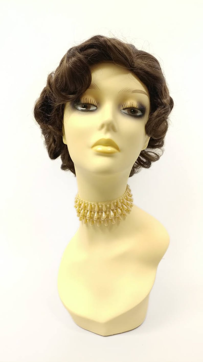 50s Hair Bandanna, Headband, Scarf, Flowers | 1950s Wigs 50s Style Short Light Brown Costume Wig. Cosplay Wig. [01-3-Marilyn-8] $39.99 AT vintagedancer.com