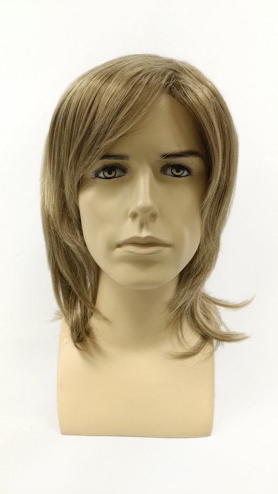 Mixed Light Brown Dark Blonde Unisex Medium Length Straight Etsy