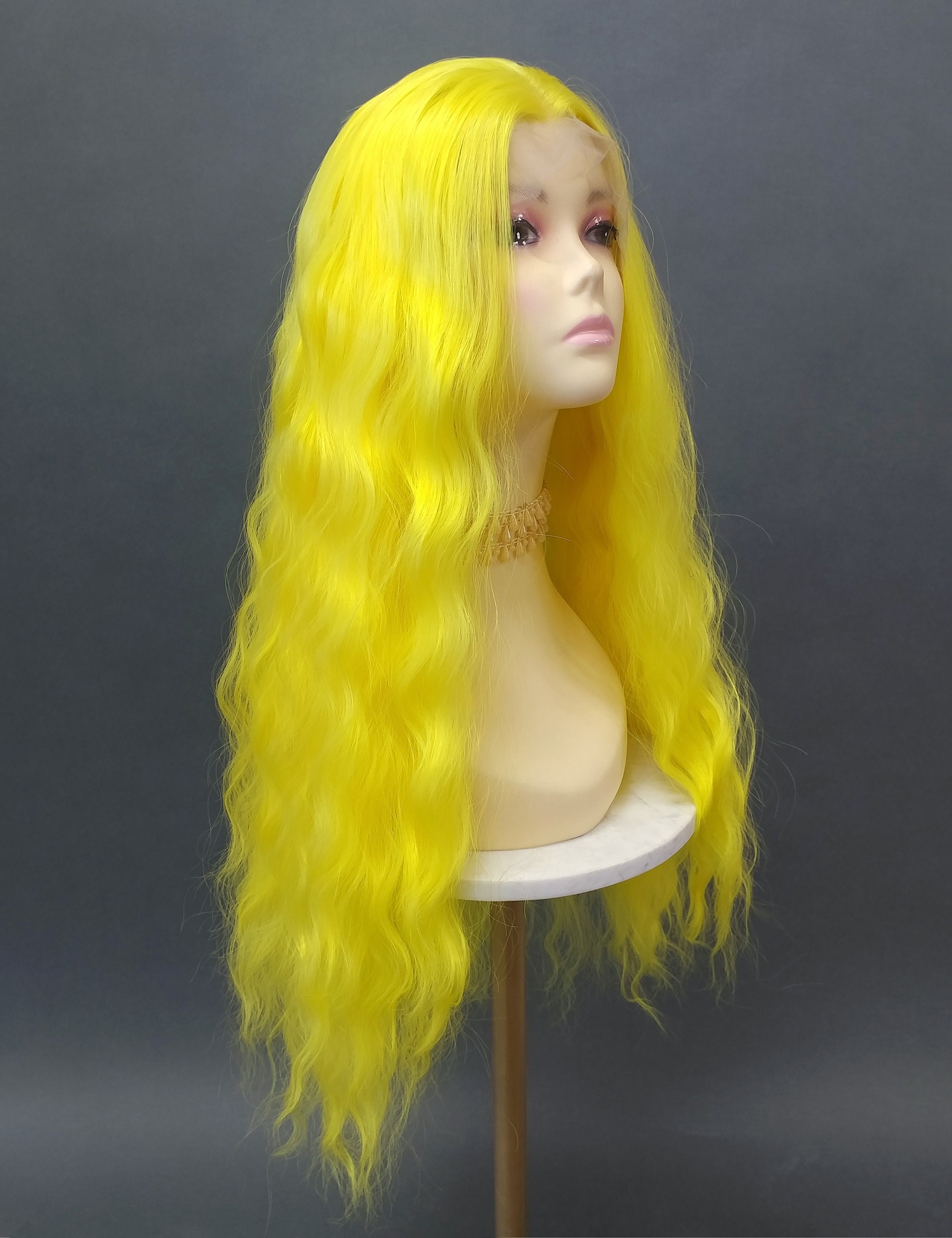Yellow Beauty Lacefront Wig 22-26 inches!! 22 Inch 613 Body Wave Lace Front Wig | Pre Plucked Blonde  main image 2