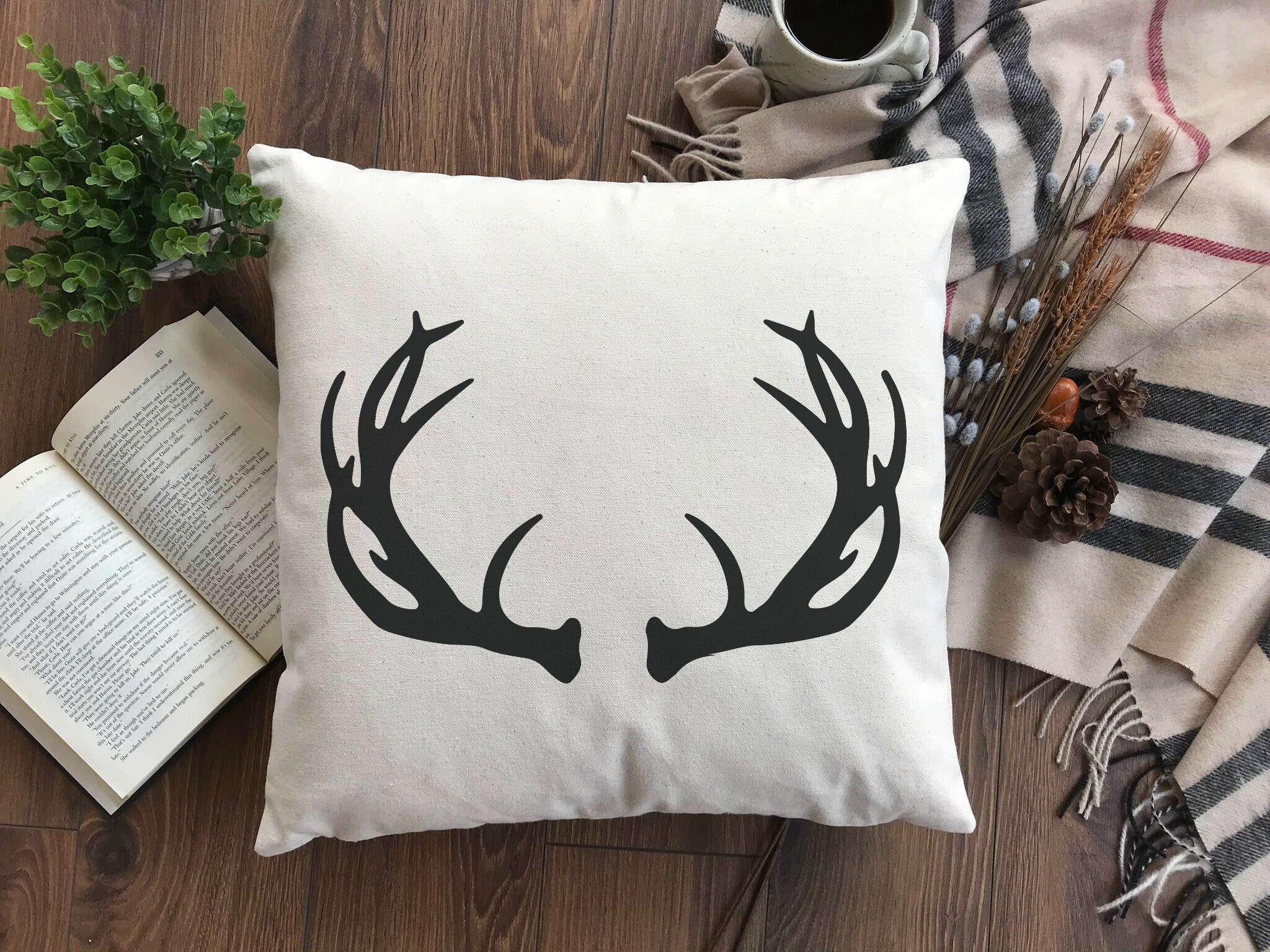 Antler pillow cover Clearance