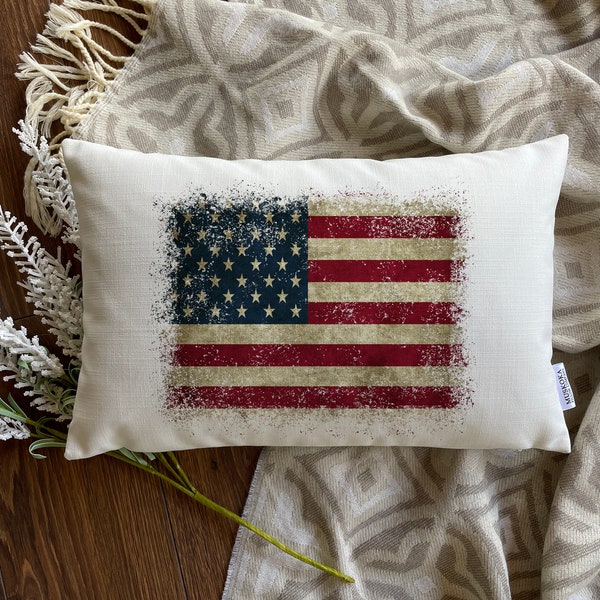 American Flag Pillow Etsy
