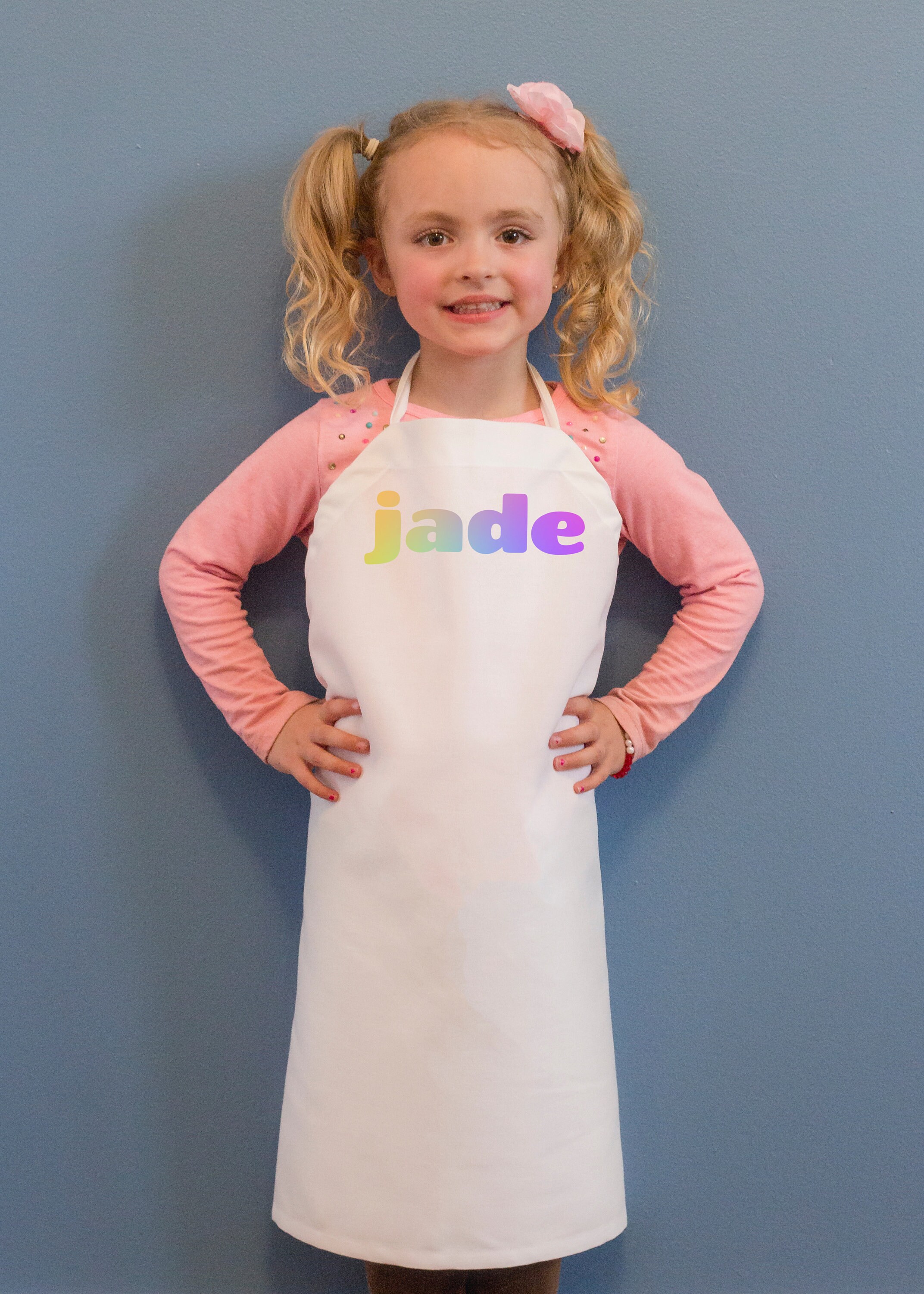 Custom Apron White Polyester Chef's Apron Full Color Etsy